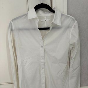 Jarbo crisp white cotton blouse size small